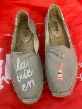 Soludos Light denim Canvas Espadrille Slip-Ons